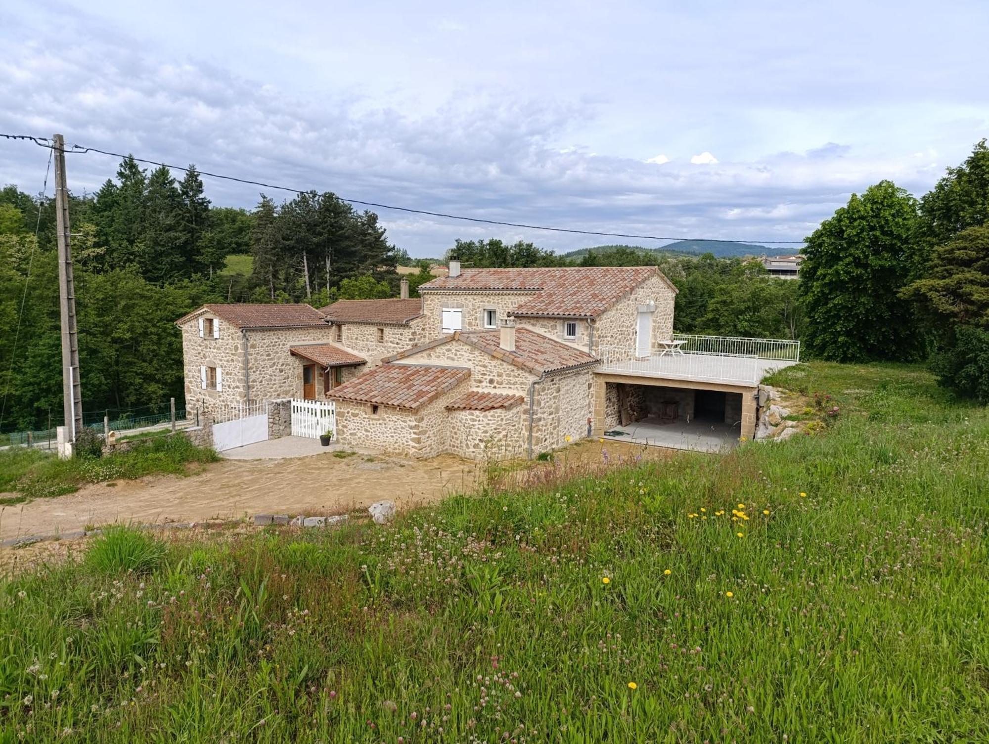 Ancienne Ferme Tranquille En Haute Ardeche Etables  Exterior photo